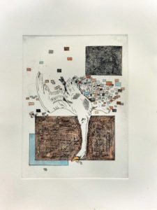 Guillaume-LANDEMAINE-2-Variation-sur-la-toile-de-Franz-Sniders-NATURE-MORTE-DE GIBIERS-de-volailles-et-de-fruits-gravure-25x30cm